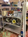 4 tier stainless rolling cart no contents