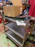 Stainless lunch cart with box of new bells