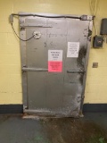Vintage Jamison Cold Storage Door and frame. Bring tools to remove. Buyer must remove