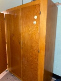 Wooden storage cabinet. No contents