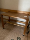 Wooden vintage rolling table