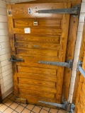 Vintage Jamison Cold Storage Door and frame. Bring tools to remove. Buyer must remove