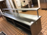 Built in serving (line) station, 16 foot long, 34 inches tall, 30 inches wide