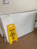 Caution sign and White Board