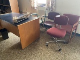 Chairs and desk