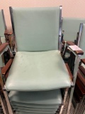 Stackable armchairs, sells time the money, mint green