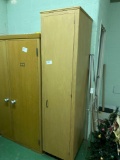 Upright wooden cabinet / wardrobe