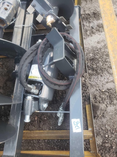 New Wolverine Auger Attachment Skid Steer Attachment w/ Bits