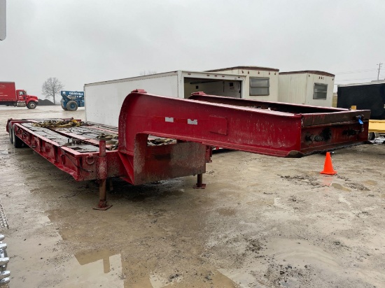 2018 35' LOWBOY (4' DOVE) 8' WIDE Carry All TRAILER, NEWER 17.5 TUBELESS TIRES