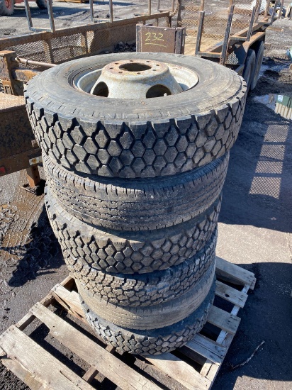 (6) Ford 8 Lug Tires for Dually Truck