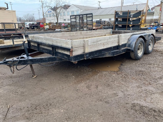 14 x 7 ft tandem flatbed trailer