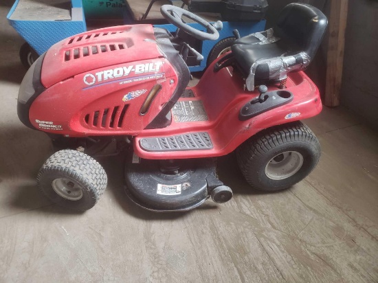 Troy Bilt v twin Super Bronco riding lawn mower automatic transmission with cruise control