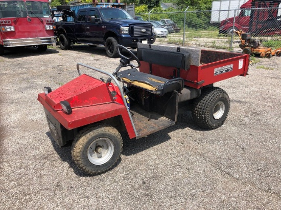 Haulmaster Gas UTV. 16hp Vanguard. New battery. Runs and drives. Gravity dump.