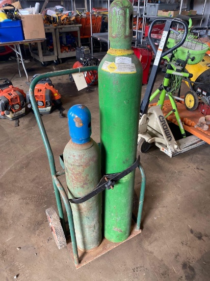 Torch cart and tanks. No hoses or wand.