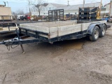 14 x 7 ft tandem flatbed trailer