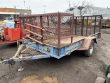 12 ft x 6ft 3in Steel Single Axle Landscape Trailer