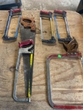 Group lot of assorted saws