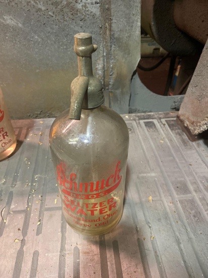Schmuck Bro's Seltzer Water Cleveland Ohio 37 oz bottle