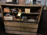 Cabinet and contents.