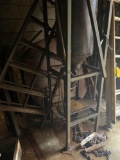 Large Quantity of scrap metal, includes the filter machine, and a wooden ladder.