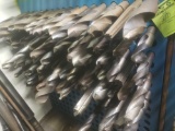 5 rows of very large heavy duty drill bits