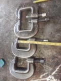 4 smaller heavy duty c clamps Armstrong and JH Williams All same size