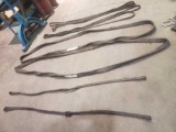 4 Nylon Rope Rigging Slings two 7ft, two 10 ft. And two 6ft nylon rigging straps -one money