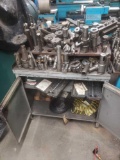 HD steel cabinet loaded with large varity of end mills and tooling see pics