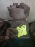 Adjustable index head with 8 in 4 jaw chuck for lathe