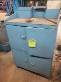 Nice tool cabinets with some tooling for the threading machine sold on lot 79