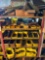Large 5 tier steel racks loaded w/ set screws, assorted hardware, nuts/bolts, washers, stainless &