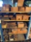 Large 5 tier steel racks loaded w/ set screws, assorted hardware, nuts/bolts, washers, stainless &