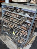 Pallet load of (2) Steel Shelves loaded with tooling