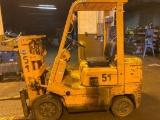 Nissan Diesel Short Mast 5000 lb max cap Forklift