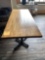 6 ft x 30 in wood top 8 person restaurant table