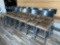 (16) 23 in high Steel Retro Restaurant Chairs