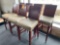 (7) 30 in high Upholstered High Top Bar Chairs