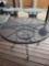 Metal 60 in diameter out door table