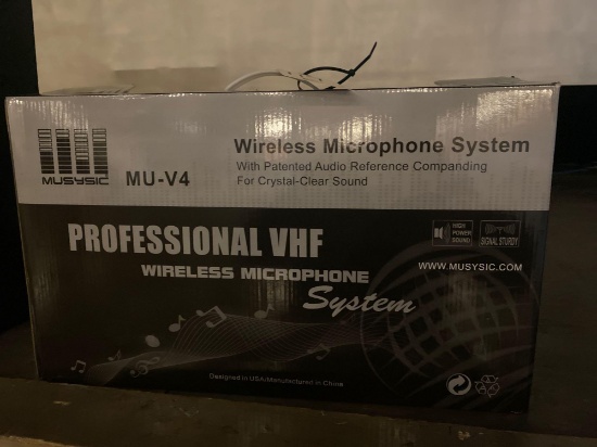 Musysic Co MU-V4 Professional VHF Wireless Microphone System