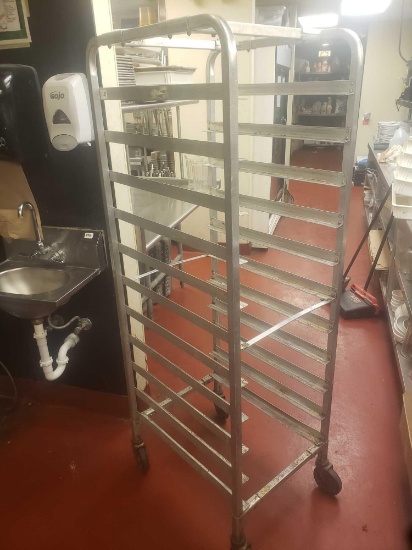 Stainless steel bakers prep cart L 26in x W 20in x H 68 in