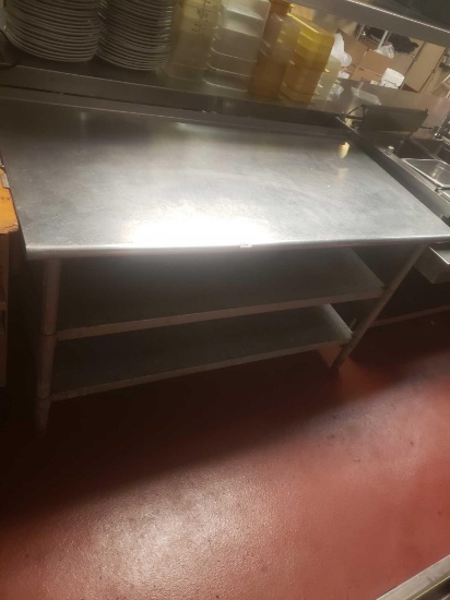 Stainless Steel Prep Table L 60in x W 30in x H 36in