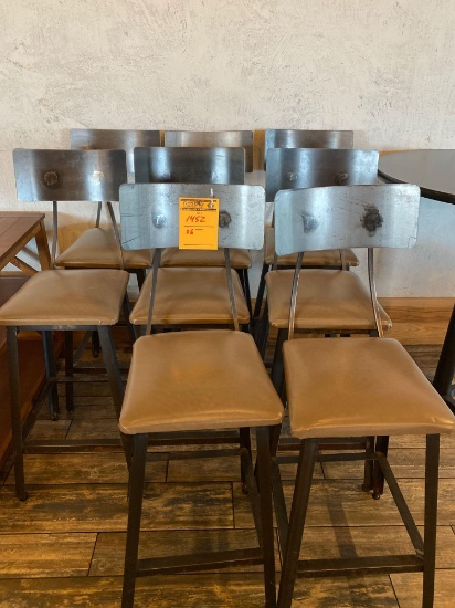 (10) 29 in high Steel Retro Restaurant Chairs