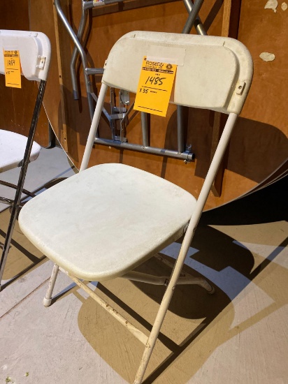 (35) Metal Frame/Plastic Seat Folding event chairs.