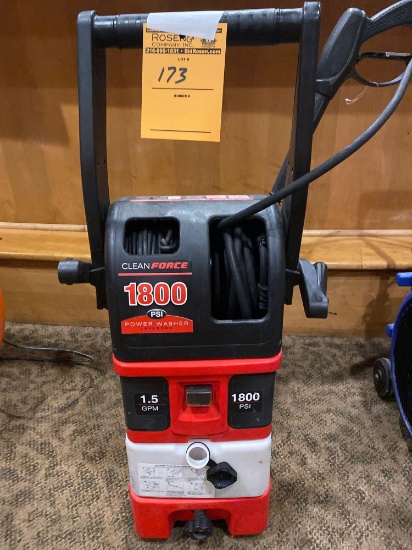 Clean Force 1800 psi Electric Power Washer
