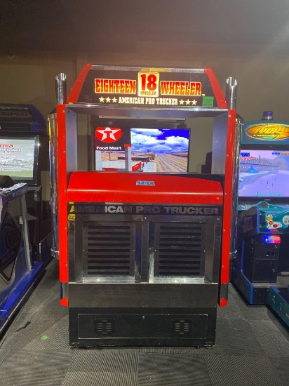 Sega Eighteen Wheeler American Pro Trucker Semi Truck Racing Arcade Game