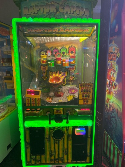 Raptor Captor Coin Flipping Arcade Game