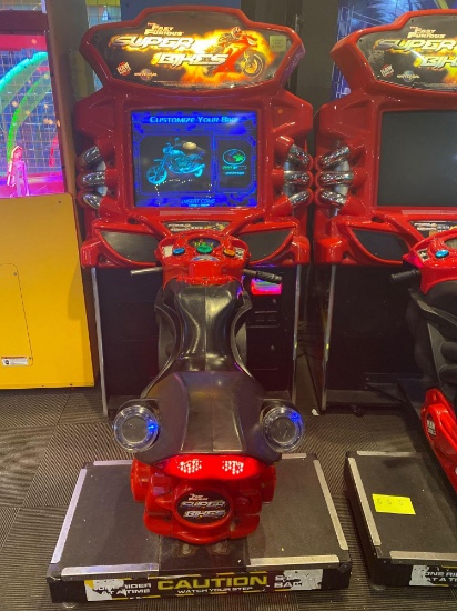 Universal Fast and Furious Super Bikes Ride-On Arcade Game (Left)