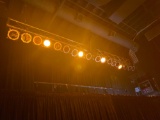 Professional Rear Stage spot lighting and trussing.