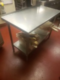 Stainless steel prep table L 48in x W 24in x H 34in