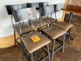 (6) 23 in high Steel Retro Restaurant Chairs